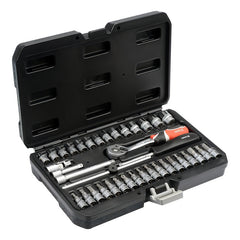 Juego De Dados 1/4 38 Piezas Yato Yt-14471 Maleta Negro
