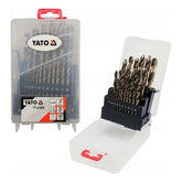 Juego Brocas De Cobalto 1-13mm 25pzas Yato Yt-41605