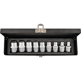 Juego Dados Hembra Torx 1/2 9pcs Yt-0521 - Yato Negro