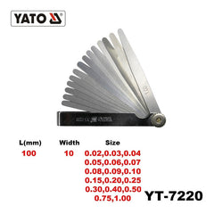 Feeller 100 M/m 17 Hojas Tipo B - Yato Yt-7220