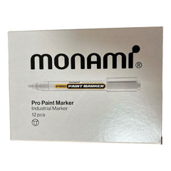 Marcador Pintura Óleo Paint Marker Monami Amarillo 12 Un.