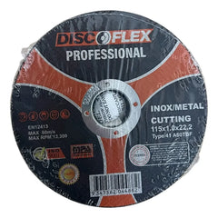 Disco De Corte 4.1/2 115x1.0x22.2mm Discoflex 100 Unidades Negro