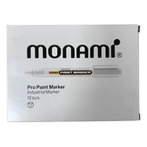 Marcador Pintura Oleo Monami Pro Paint Maker Set 12 Color Blanco