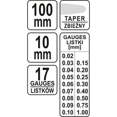 Feeller 100 M/m 17 Hojas Tipo B - Yato Yt-7220