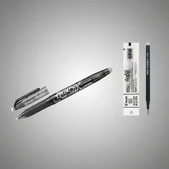 Pack Bolígrafo Pilot Frixion Ball 5 Con Repuesto De Tinta Termo Borrable Negra Negro
