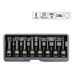 Juego De Dados De Impacto Imbus Spline 1/2'' 8 Pzas -yato Negro