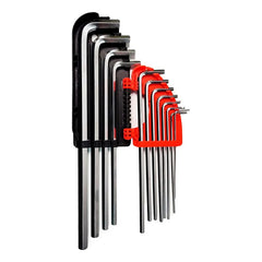 Set Llaves Allen Sae Extra Largas 12 Piezas Yato Yt-5836 Rojo