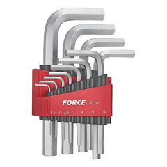 Juego Llaves Allen De 1.5 - 12mm 11 Piezas (5116) Force Cromado