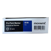 Marcador Pintura Oleo Monami Pro Paint Maker Set 12 Color Color Azul