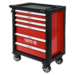 Carro De Trabajo Movil 6 Gabinetes 177 Pcs Yato Yt-55300 Rojo