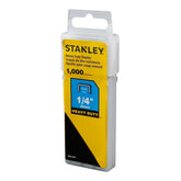 Grapas Stanley T50 1/4 (6mm) Caja 1000 Unidades Tra704t