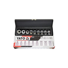 Juego Dados Hembra Torx 1/2 9pcs Yt-0521 - Yato Negro