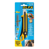 Cuchillo Olfa L-7 Industrial- Antideslizante Tipo Seguro Manual