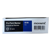 Marcador Pintura Oleo Monami Pro Paint Maker Set 12 Color Azul