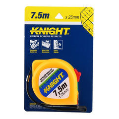 Huincha De Medir 7,5 Metros X 25mm Knight Doble Cara