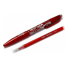 Set Lápiz Pilot Frixion Borrable 0.7mm Rojo + 1 Repuesto