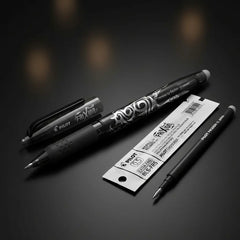 Pack Bolígrafo Pilot Frixion Ball 5 Con Repuesto De Tinta Termo Borrable Negra Negro
