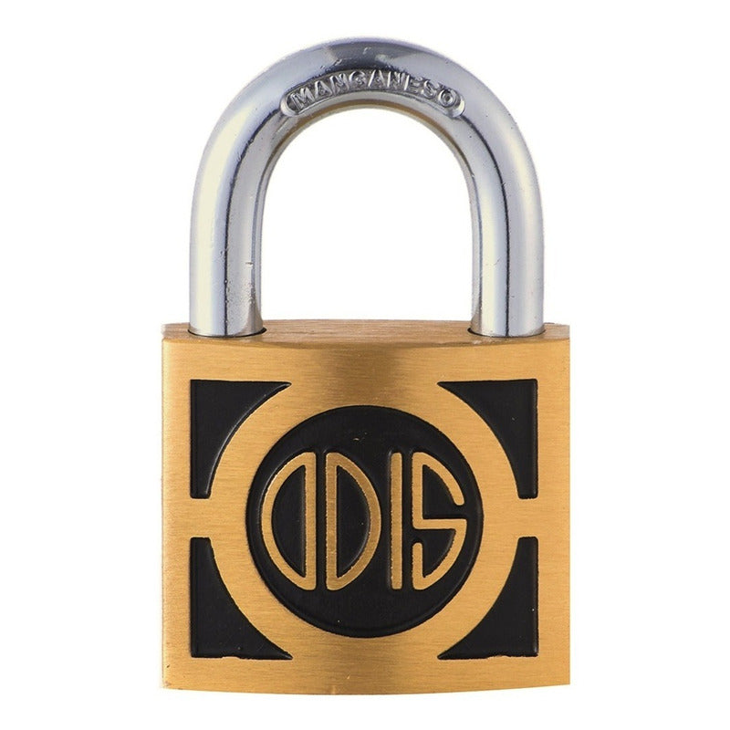 Candado Odis 350 50mm - Bronce Forjado - Acero Manganeso Color Dorado