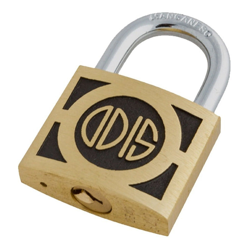 Candado Odis 350 50mm - Bronce Forjado - Acero Manganeso Color Dorado