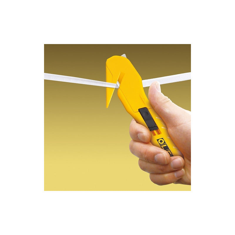 Cutter De Seguridad Olfa Sk-10 Amarillo Para Flejes Y Películas De Plástico