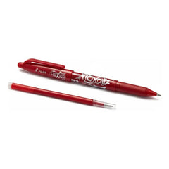Set Lápiz Pilot Frixion Borrable 0.7mm Rojo + 1 Repuesto