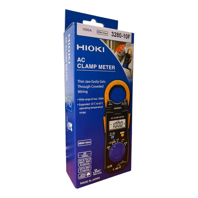 Amperímetro De Tenaza Hioki 3280-10f + Puntas Y Case Ac1000a