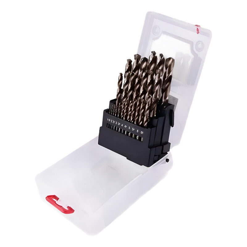 Juego Brocas De Cobalto 1-13mm 25pzas Yato Yt-41605
