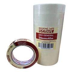 Cinta Enmascarar Masking Tape 24mmx40m Usatape Pack 9 Unid