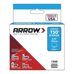 Grapas Para Grapadora Industrial Arrow 506 3/8  - 10mm X 1250 Unidades
