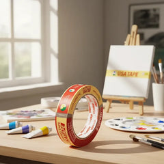 Cinta De Papel Para Enmascarar Masking Tape 24mm X 40m Beige Lisa