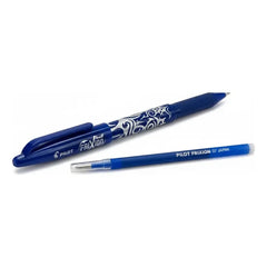 Set Lápiz Pilot Frixion Borrable 0.7mm + 1 Repuesto Azul