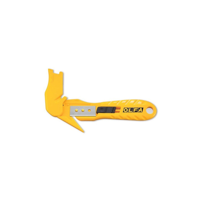 Cutter De Seguridad Olfa Sk-10 Amarillo Para Flejes Y Películas De Plástico