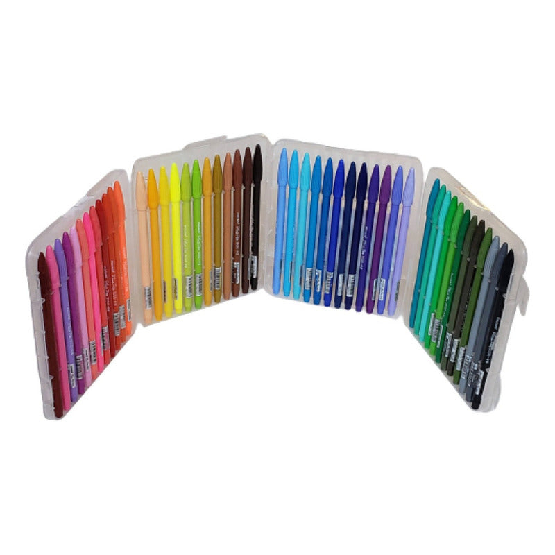 Lápices De Color Monami Plus Pen 3000 Set 48 Colores Cálidos Y Fríos