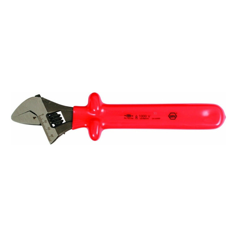 Llave Francesa Ajustable Wiha 12 Pulgadas 32cm Acero Rojo Aislada 1000v