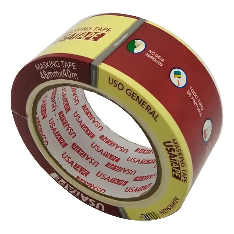 Cinta Masking Tape( Enmascarar)48mmx40mts Blanco Pack 6 Uni