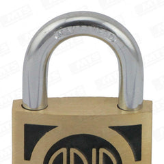 Candado Odis 350 50mm - Bronce Forjado - Acero Manganeso Color Dorado