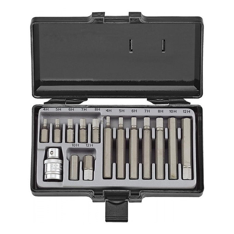 Juego Puntas Allen [] 1/2 15 Pzas. 4 A 12 Mm.  Force 4155