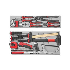 Caja 4 Bandejas Con 101 Herramientas Force Modelo 50235-101 Rojo/negro