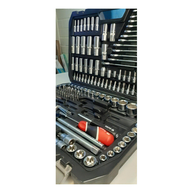Juego De Dados Yato 216 Pcs Yt-38841 Kit De Herramientas Color Negro