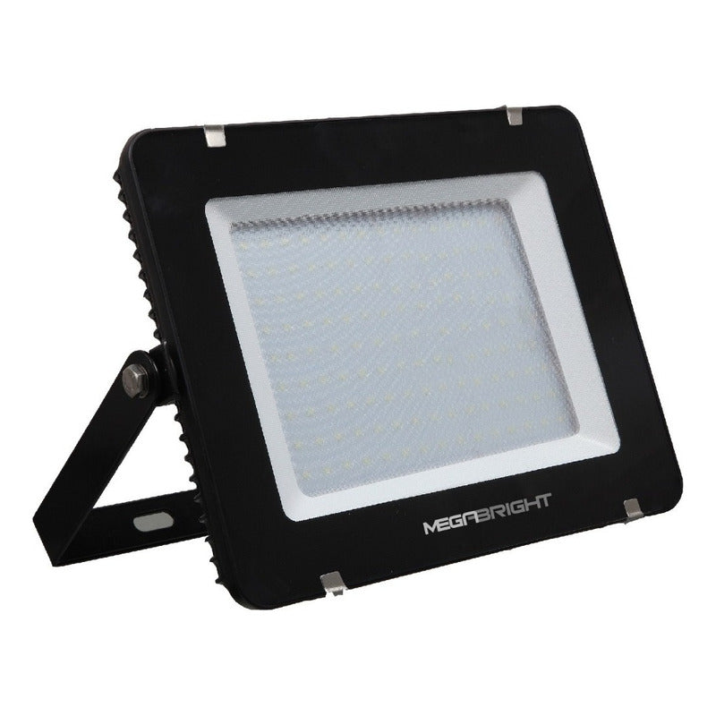 Reflector Led Megabright 150w Ip66 Multimontaje 6000k Carcasa Negra Negro Blanco Frío