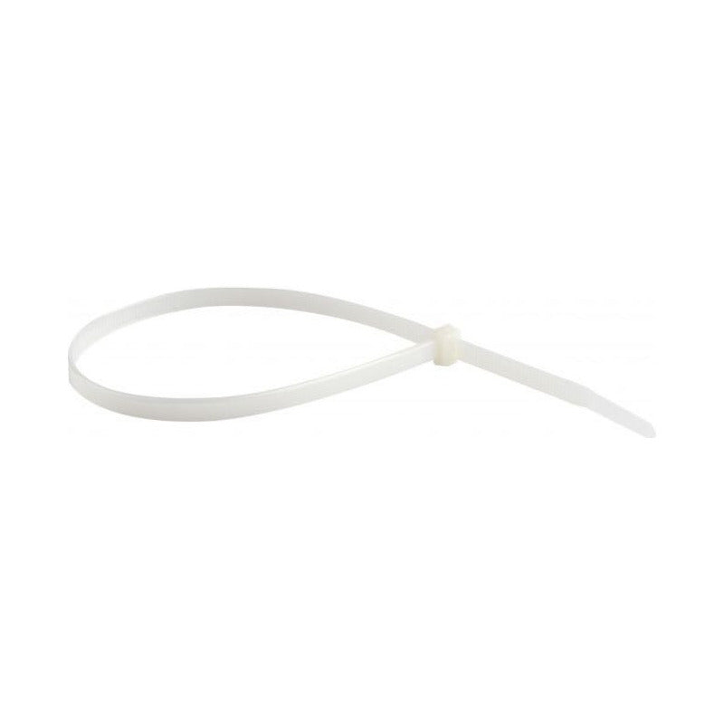 Amarras Plásticas Lexo 300x4.8mm Blancas Paquete 100 Unidades Blanco