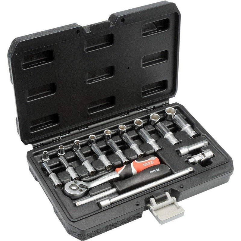 Juego De Dados [] 1/4 23 Piezas - Yato Yt-14451 Maleta