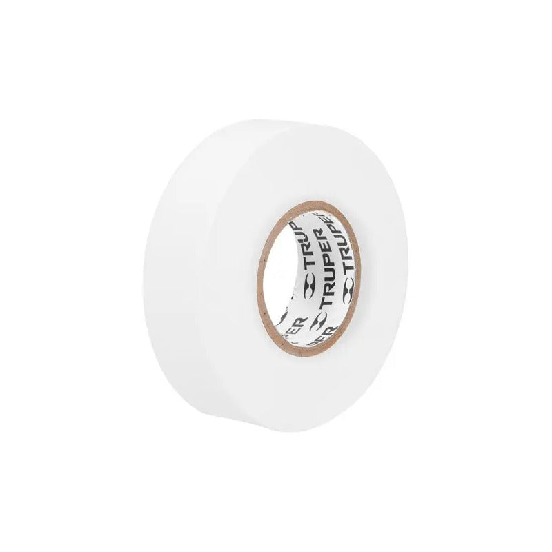 Huincha Aisladora 19mm X 18m Blanca Truper M-33b Blanco