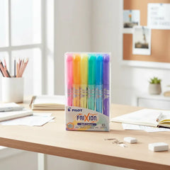 Set 6 Destacadores Frixion Light Soft Color Pastel Pilot Pasteles