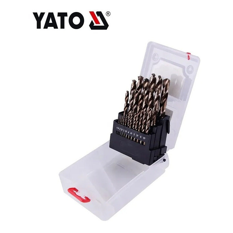 Juego Brocas De Cobalto 1-13mm 25pzas Yato Yt-41605
