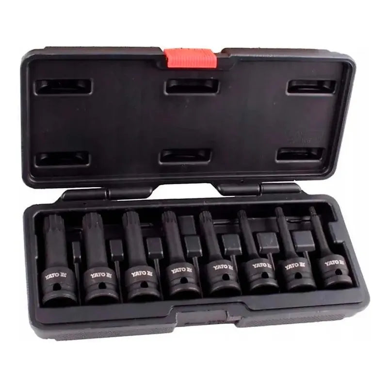 Juego De Dados De Impacto Imbus Spline 1/2'' 8 Pzas -yato Negro