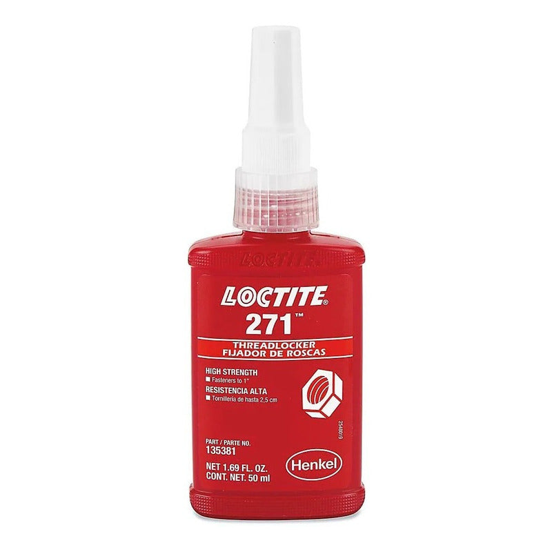 Trabador De Roscas Loctite 271 Alto Torque 50 Ml