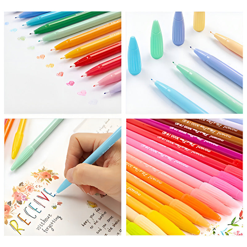 Monami Plus Pen 3000 24 Colores Trazo Diferentes