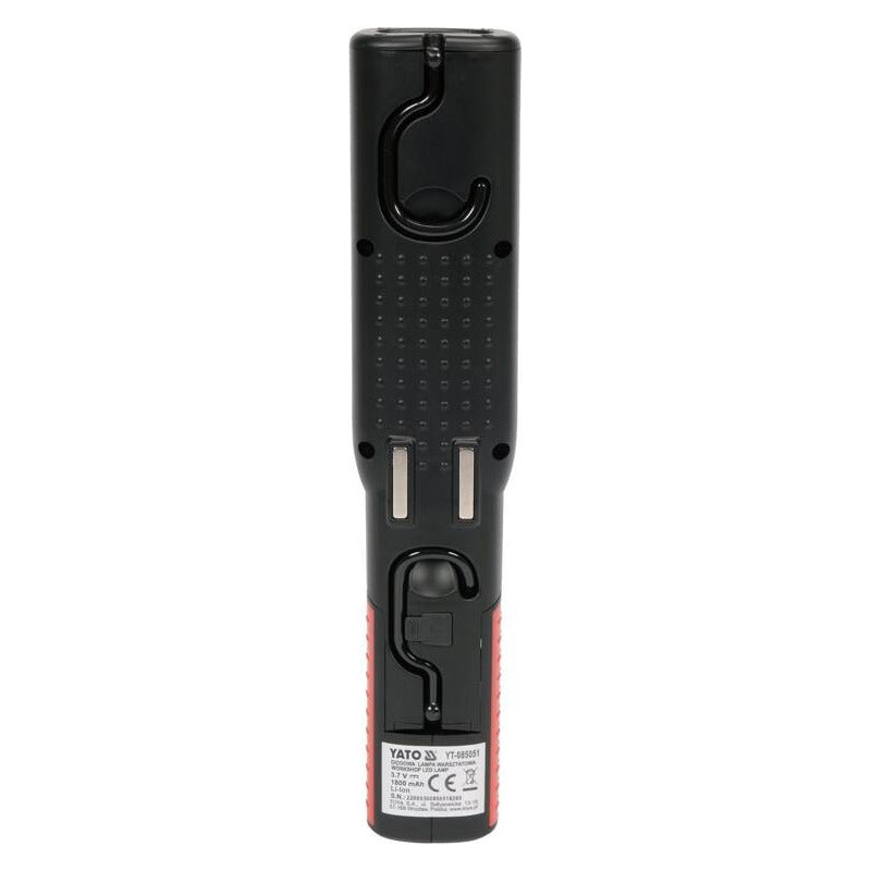 Linterna De Trabajo 30+7 Led Recargable Yato Yt-085051 Blanco Negro