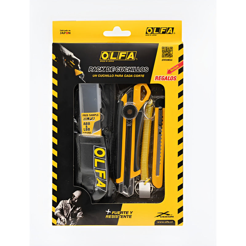 Pack Cuchillos 18-9 Mm Con Estuche Y Accesorio - Olfa